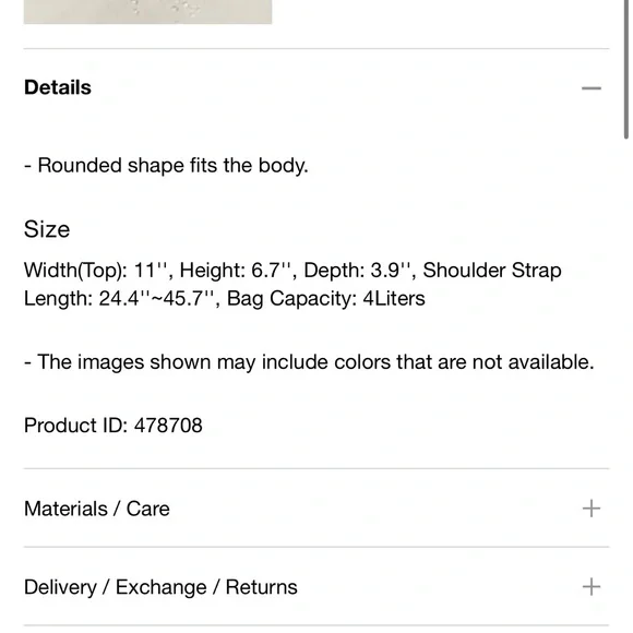 Uniqlo Beige Crescent Nylon Round Bag🥠 - Picture 13 of 15